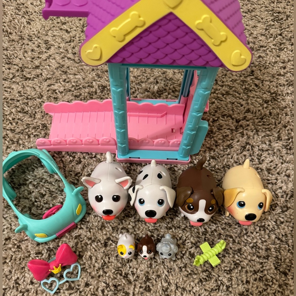 Chubby puppies toys and accessories lot
